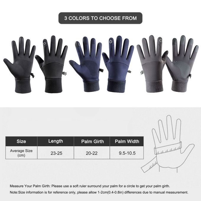 Winter Warm Fleece Windproof Waterproof Touchscreen Sports