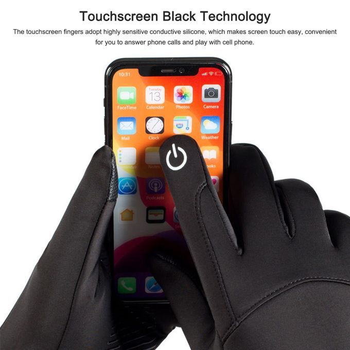 Winter Warm Fleece Windproof Waterproof Touchscreen Sports