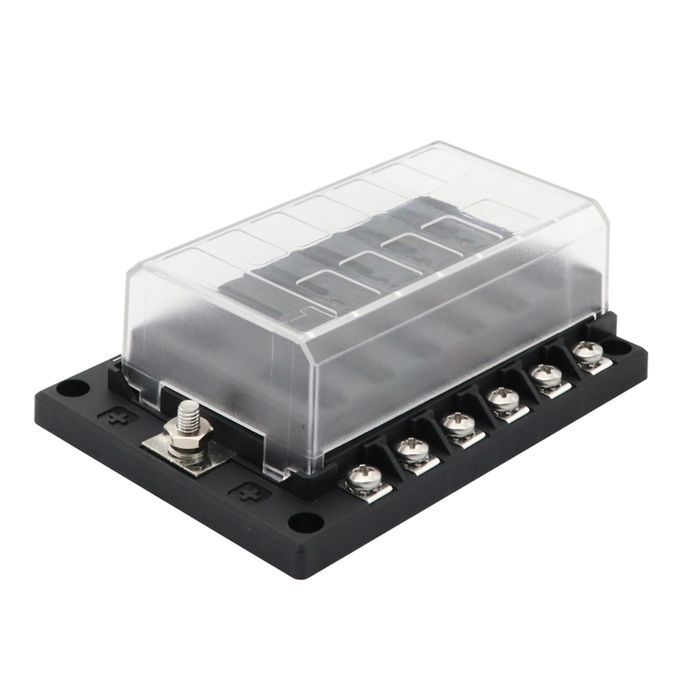 12 Way Fuse Box Fuse Block Holder，12 Circuit Screw Nut