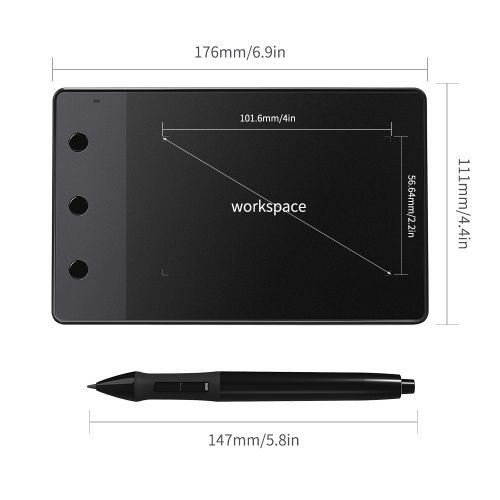 H420 4x2.23 Inch Professional Graphics Drawing Tablet