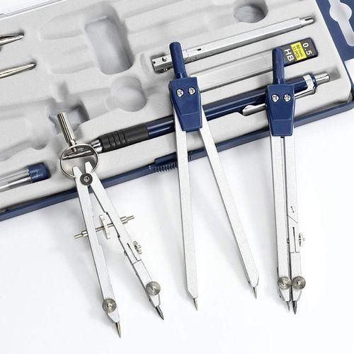 9Pc Geometry Set Metal Compass Geometry Precision