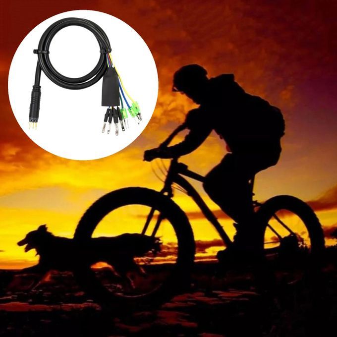 Motor Adapter Cable 60cm Male Connector 9 Pins For Electric Bike