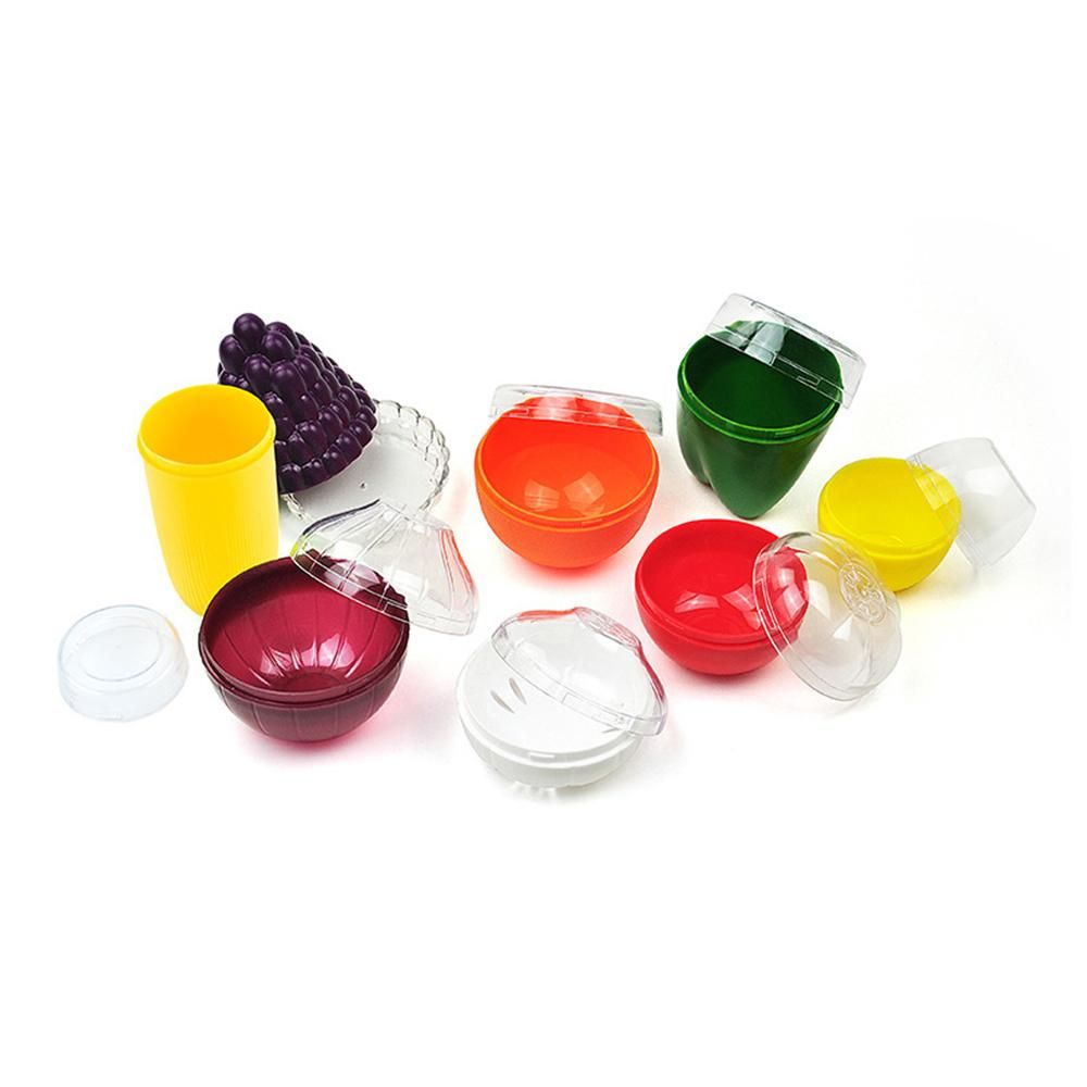 Cute Kitchen Vegetable Fruits Shaped Plastic Fresh Storage Box Crisper Lemon Tomato Orange Onion Garlic Green Pepper Holder Containers Case