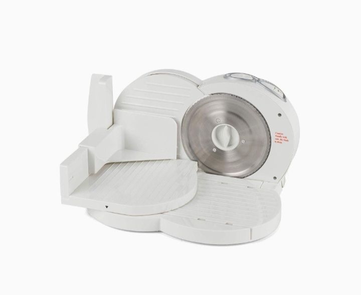 Compact Food Slicer With 17cm Serrated Blade
