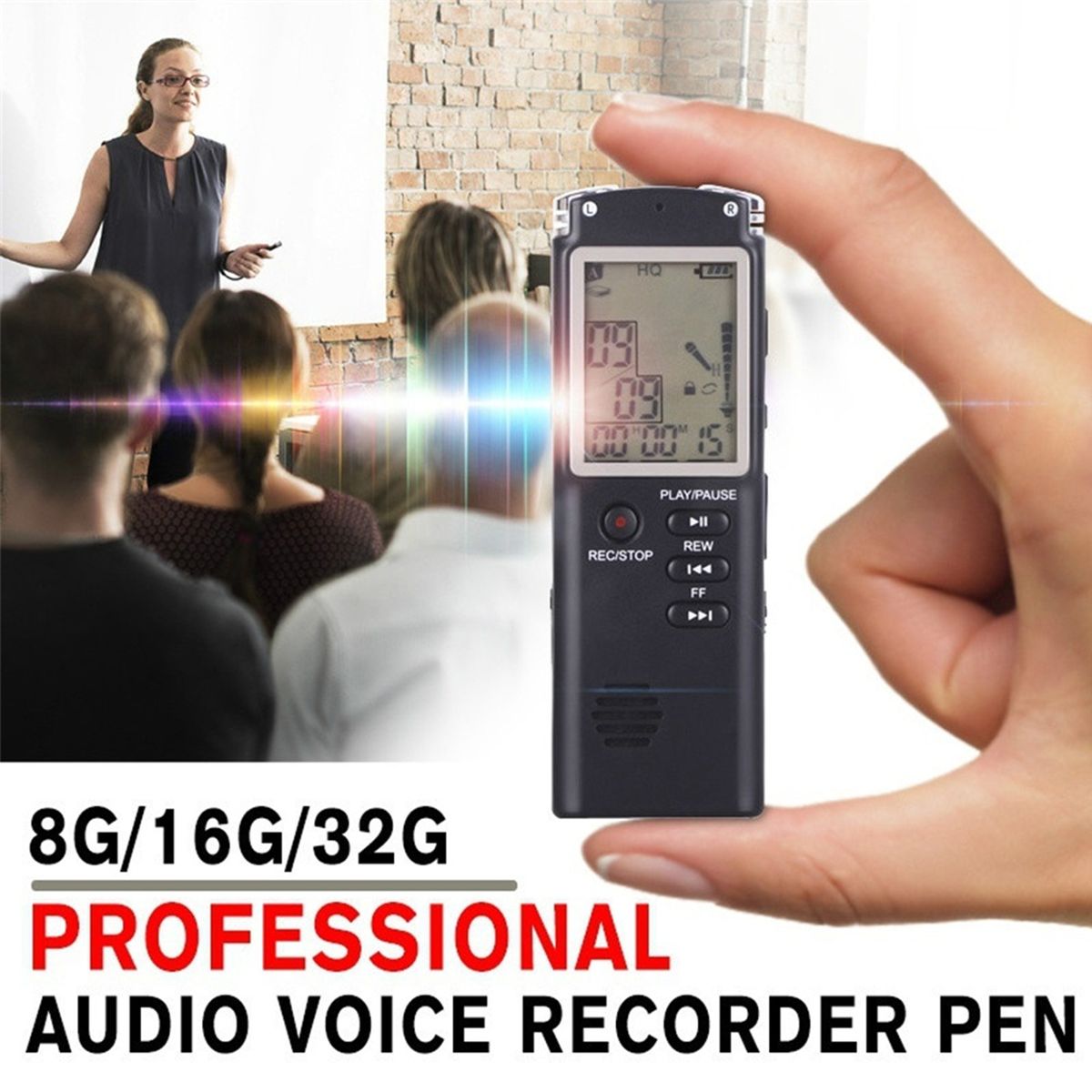 32GB Digital Voice Recorder Voice Activated Recorder MP3