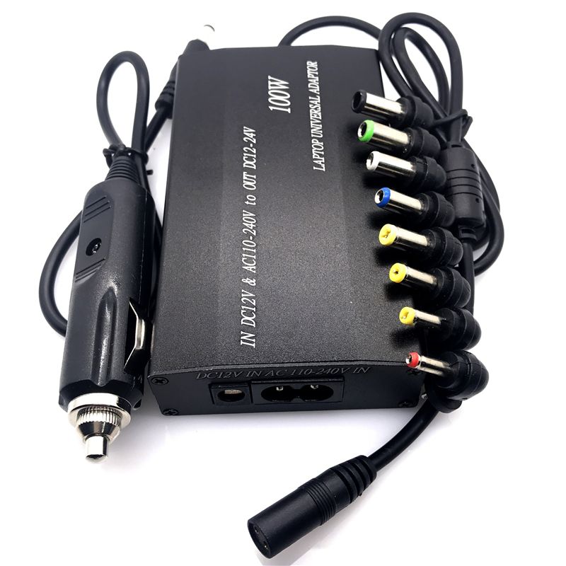 Universal 5V 12V 15V 16V 18V 19V 20V 22V DC 24V AC Power Adapter Adjustable Car Home Charger USB5V Power Supply 100W 5A Laptop-A 38pcs DC Connector