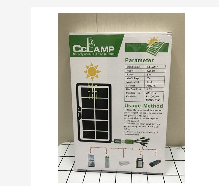 Portable Solar Panel Charge Any Mobile Phone-8W CL-680