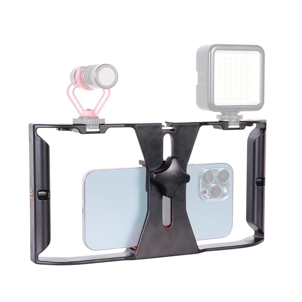 Factory direct sales filming video video stabilizer handheld camera bracket second generation mobile phone frame mobile phone rabbit cage