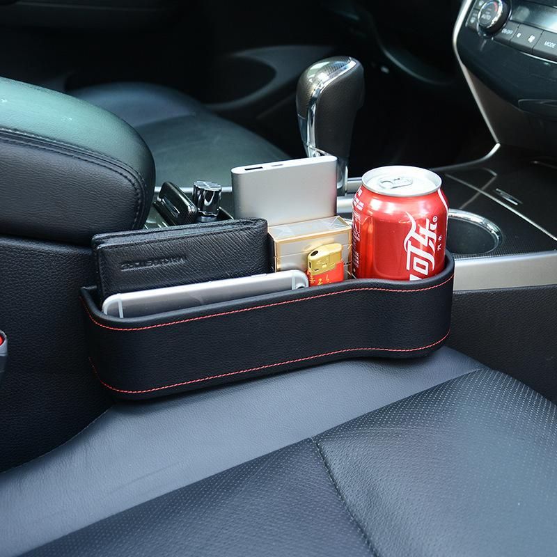 Car storage box car seat gap storage box car universal multi-function gap storage box car storage New (ABS black main driver)