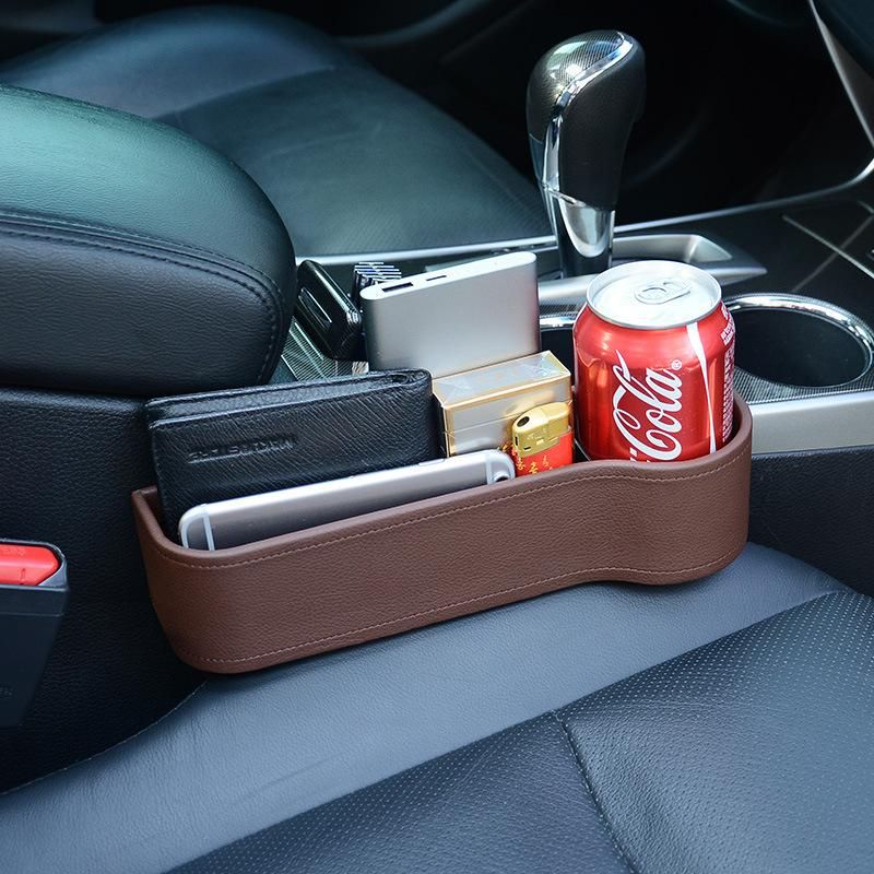 Car storage box car seat gap storage box car universal multi-function gap storage box car storage New (ABS black main driver)