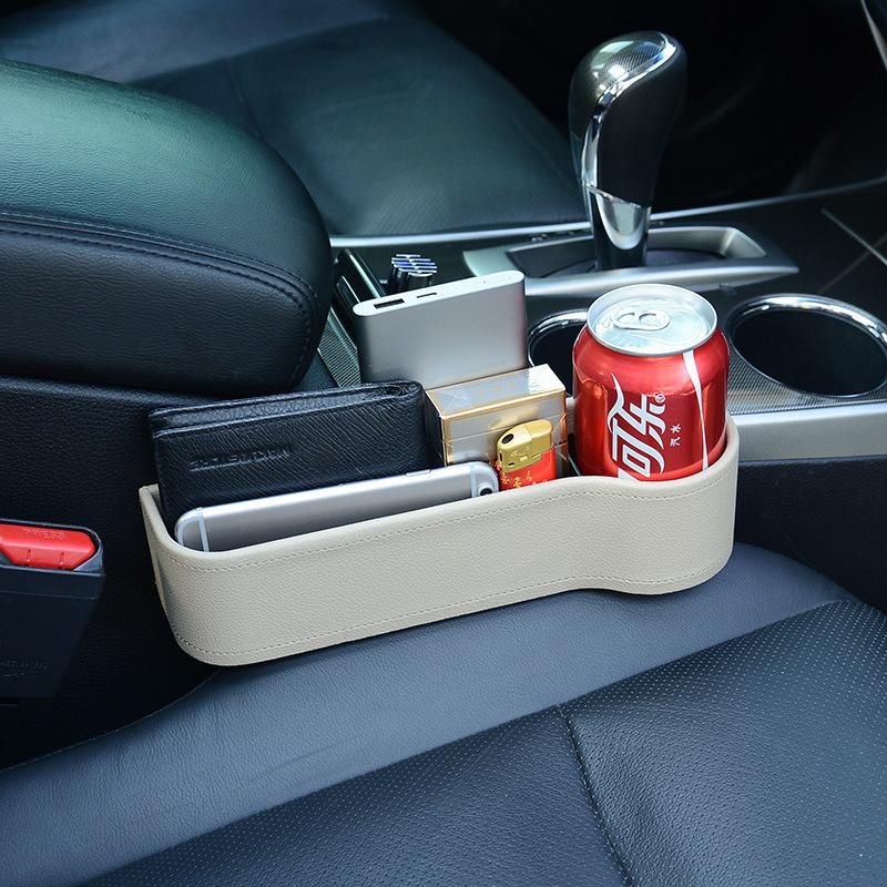 Car storage box car seat gap storage box car universal multi-function gap storage box car storage New (ABS black main driver)