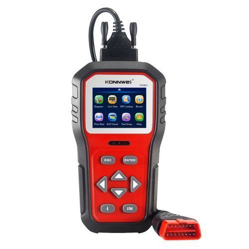 KW860 OBD2 Scanner Car Code Reader Diagnostic Scan Tool With Enhanced Live Data Stream And Upgraded Graphing Battery Status Check Function. (KW 860 OBD II Scanner)