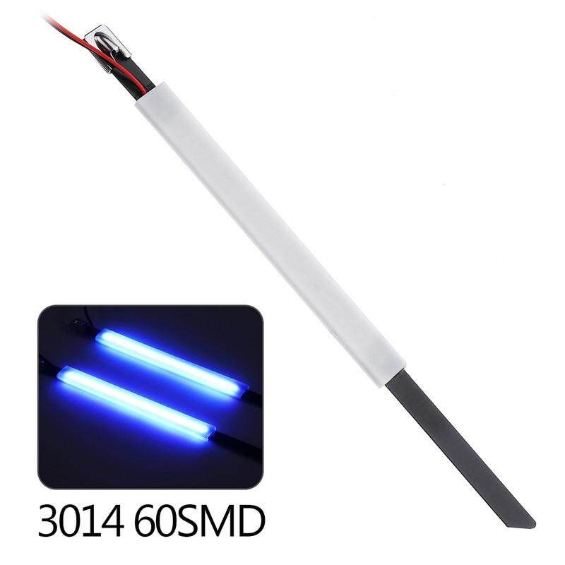 2PCS Motorcycle LED Fork Light Strip Turn Signal Daytime Running DRL Blue Blue
