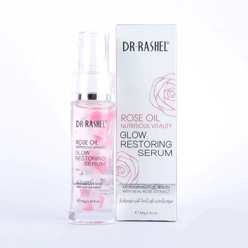 Natural Rose Oil Glow Restoring, Repair & Moisturizing Serum