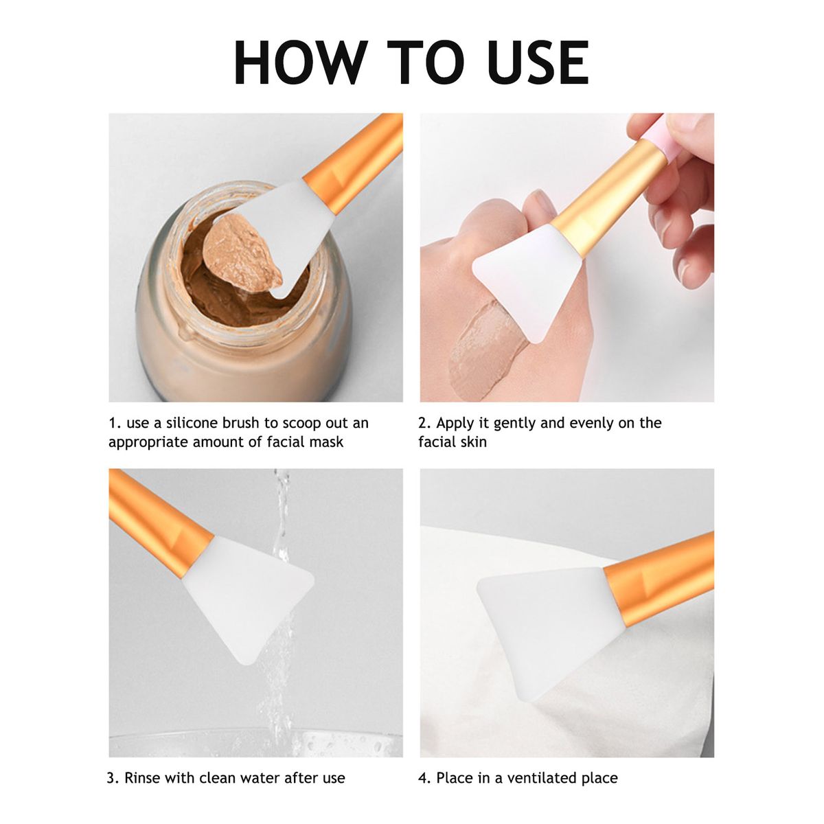 Silicone Makeup Brush Facial Mask Foundation Brush