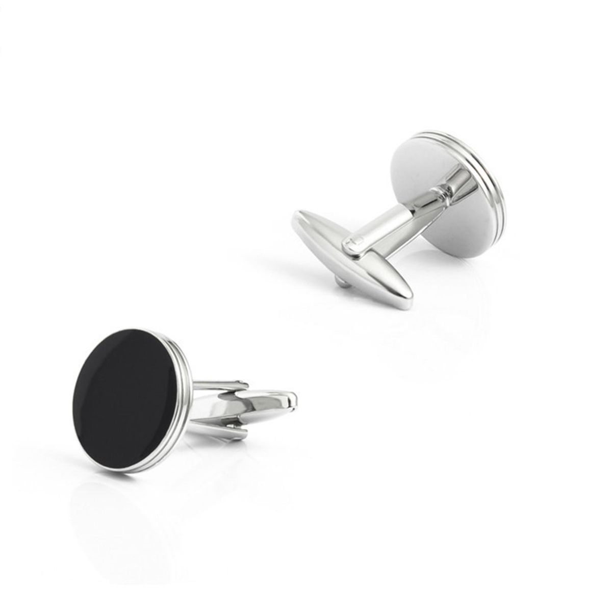 Premium Mens Cufflinks Studs Set Elegant Business for Wedding Silver