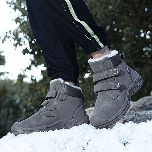 Boys, Girls And Children's Casual Trend Snow Boots-Grey