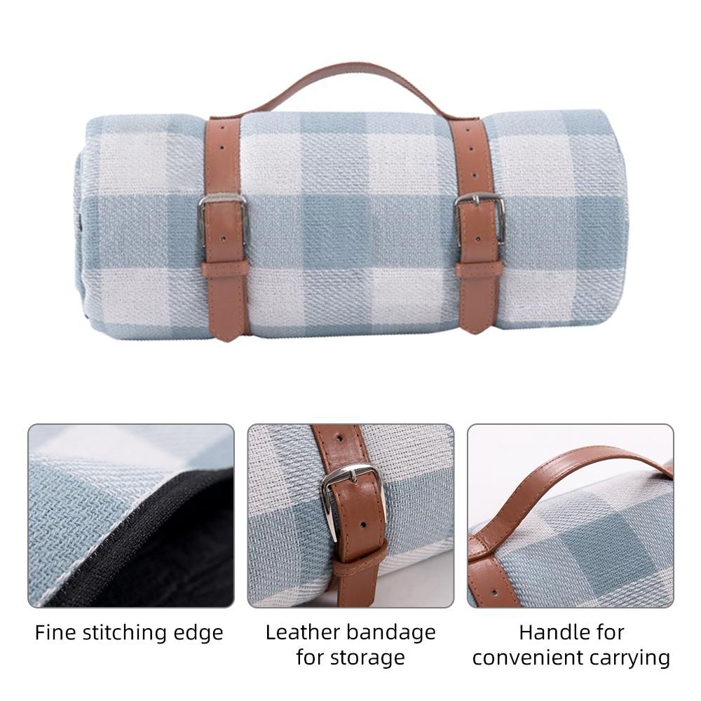 Picnic / Beach Blanket Extra Large Waterproof Washable 3 Layer Thick Soft Skin-friendly Foldable Portable Picnic Mat for Weekend Holiday