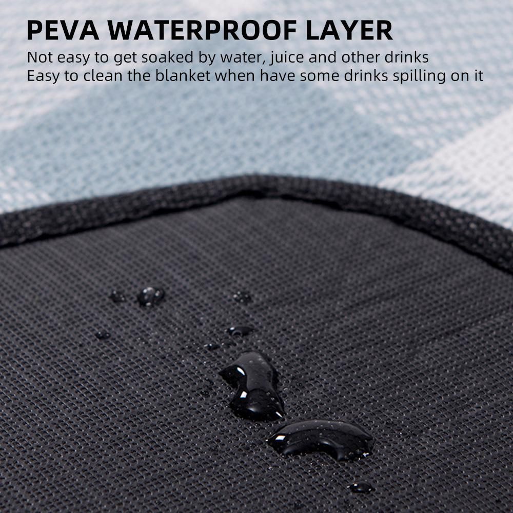 Picnic / Beach Blanket Extra Large Waterproof Washable 3 Layer Thick Soft Skin-friendly Foldable Portable Picnic Mat for Weekend Holiday