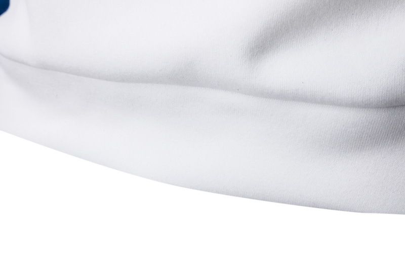Men's Trendy Multi Long Sleeve Shitrs Sweatshirts T-Shirt  - White&blue