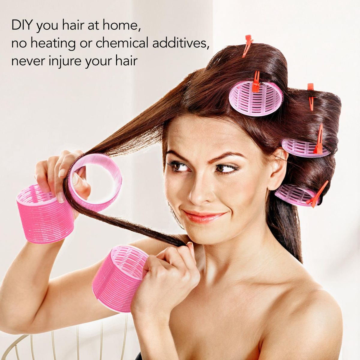 10pcs   Cling Curlers For Curly Straight Long
