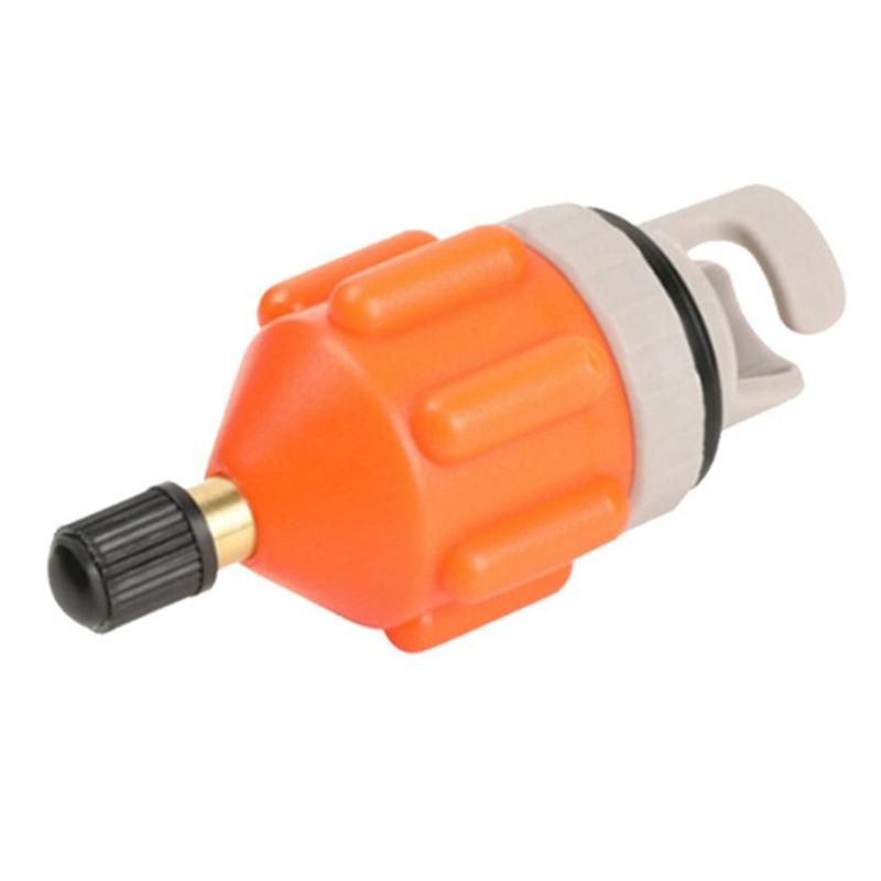 Sup Paddle Air Nozzle Kayak Air Valve Adapter On-Board Pump Inflatable Adapter Pump Air Inflator Connector ToolOrange