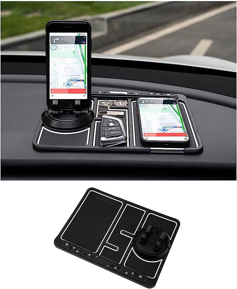 Aromatherapy Car Dashboard Phone Holder Anti-slip Mat- White