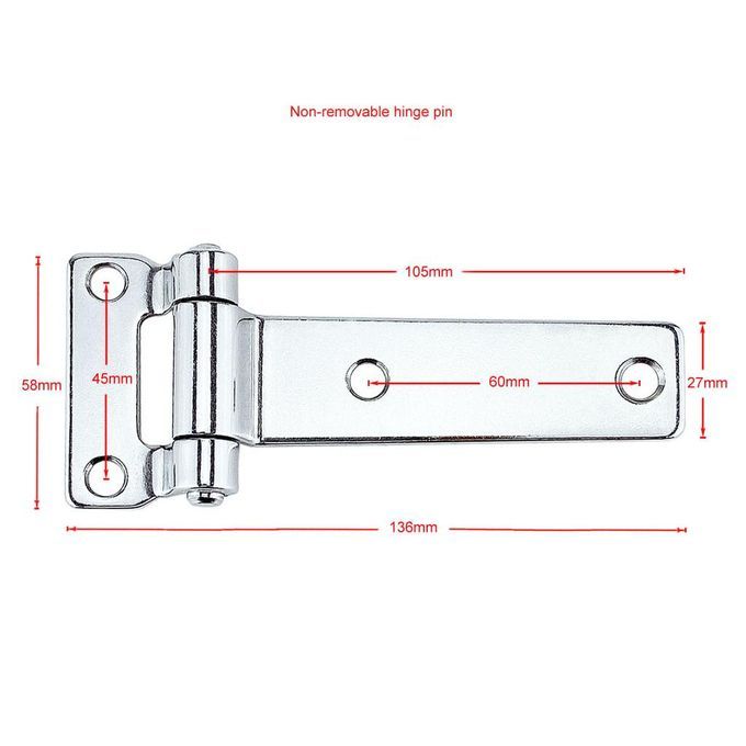4X T Hinge Door Hinges Heavy-duty Boat Marine Truck Trailer
