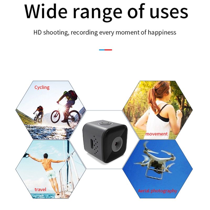 Mini Action Camera HD 1080P Sports Camera Outdoor Mini