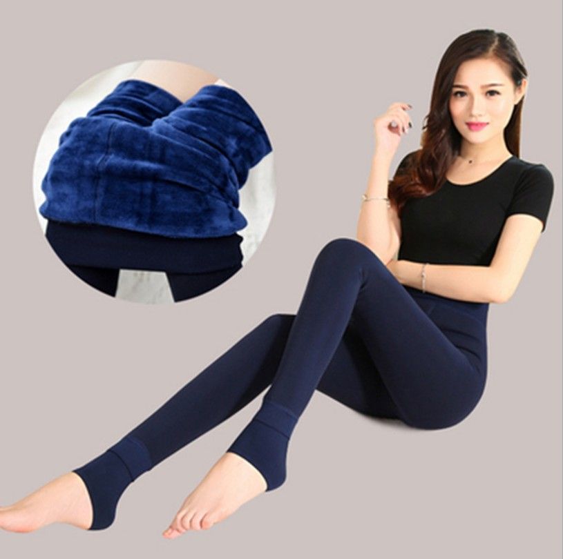 Autumn And Winter Thickened Plus Velvet Leggings Women's