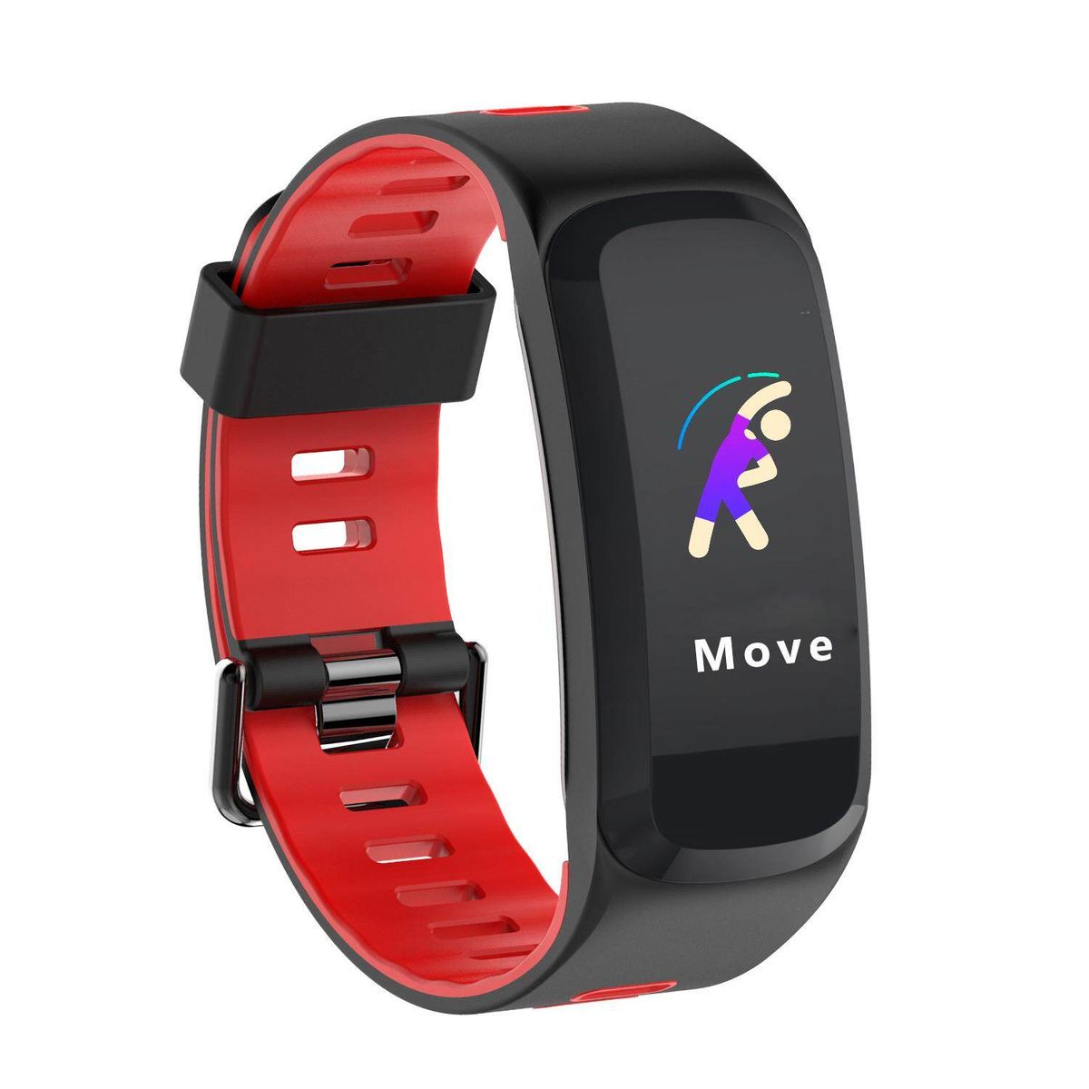 DT NO.1 F4 Smartwatch IPS Clock Heart Rate Multi-sport 30M Waterproof Smart Watch Multi-sport Mode Red (red)