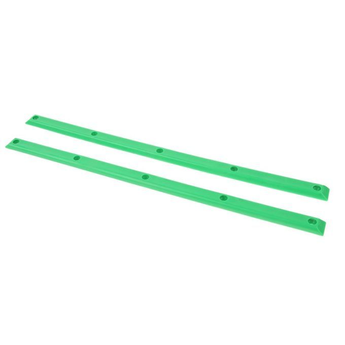 2pcs Longboard Skateboard Rails With Mounting Screws Outdoor Green