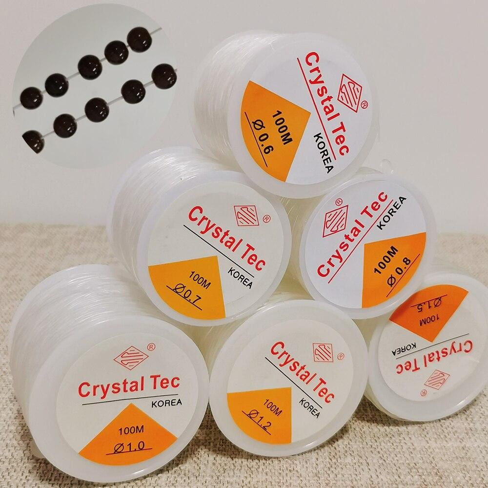 iYOE Transparent Elastic Thread Cord For Jewelry Making Beading Bracelet Necklace Crystal String Line DIY Findings Supplies