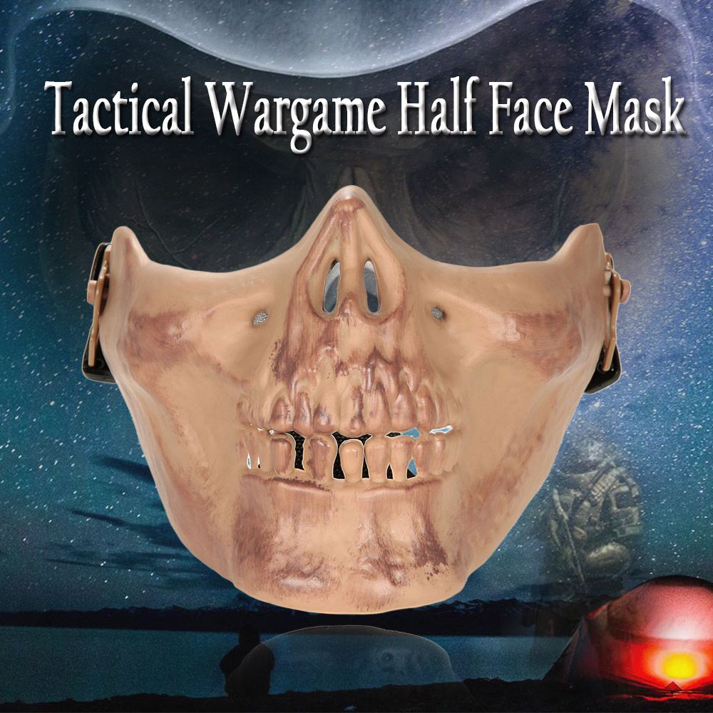 Outdoor Wargame Tactical Mask Lower Half Face Protective