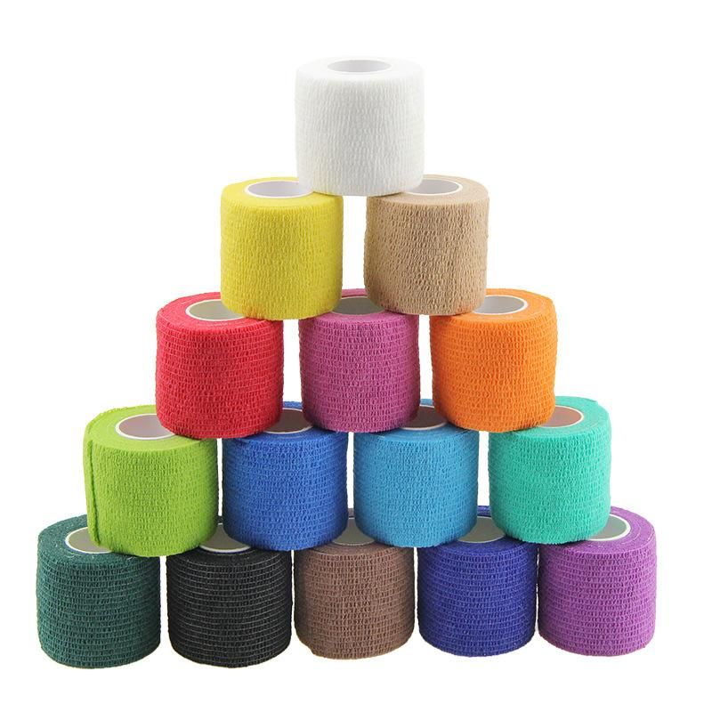Elastic Sports Self-Adhesive Bandage Rolls Pet Bandage-Foot Basketball Pressure Elastic Bandage Wrist and Knee Pads Ankle Support