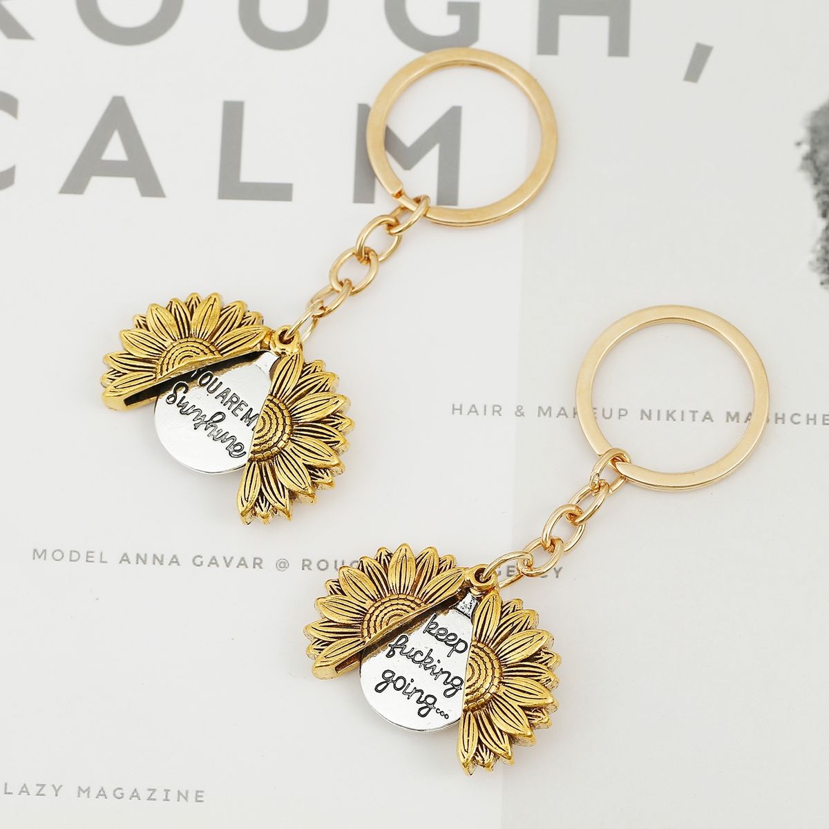 N2003-28 Ancient Gold Keychain