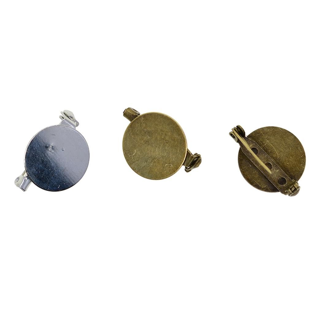 20PCS Extra Large Dual Brooch Pin Back Base Safety 20pcs,