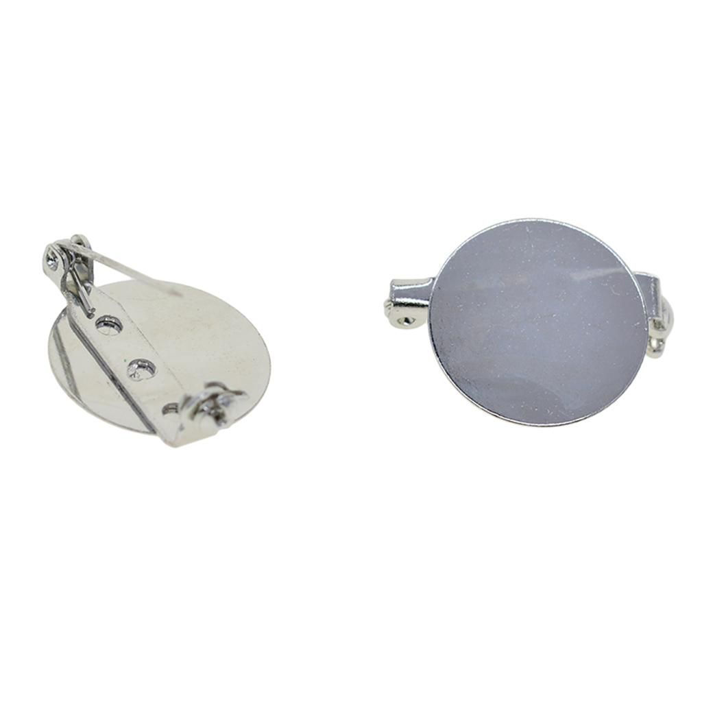 20PCS Extra Large Dual Brooch Pin Back Base Safety 20pcs,