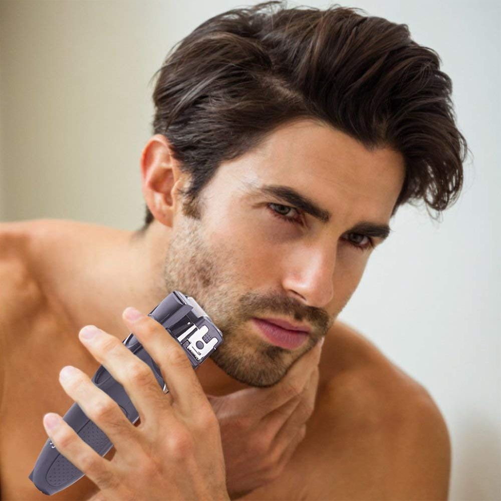 Surker LCD Digital Electric Razor Reciprocating Intelligent Men's Washable Rechargeable Razor
