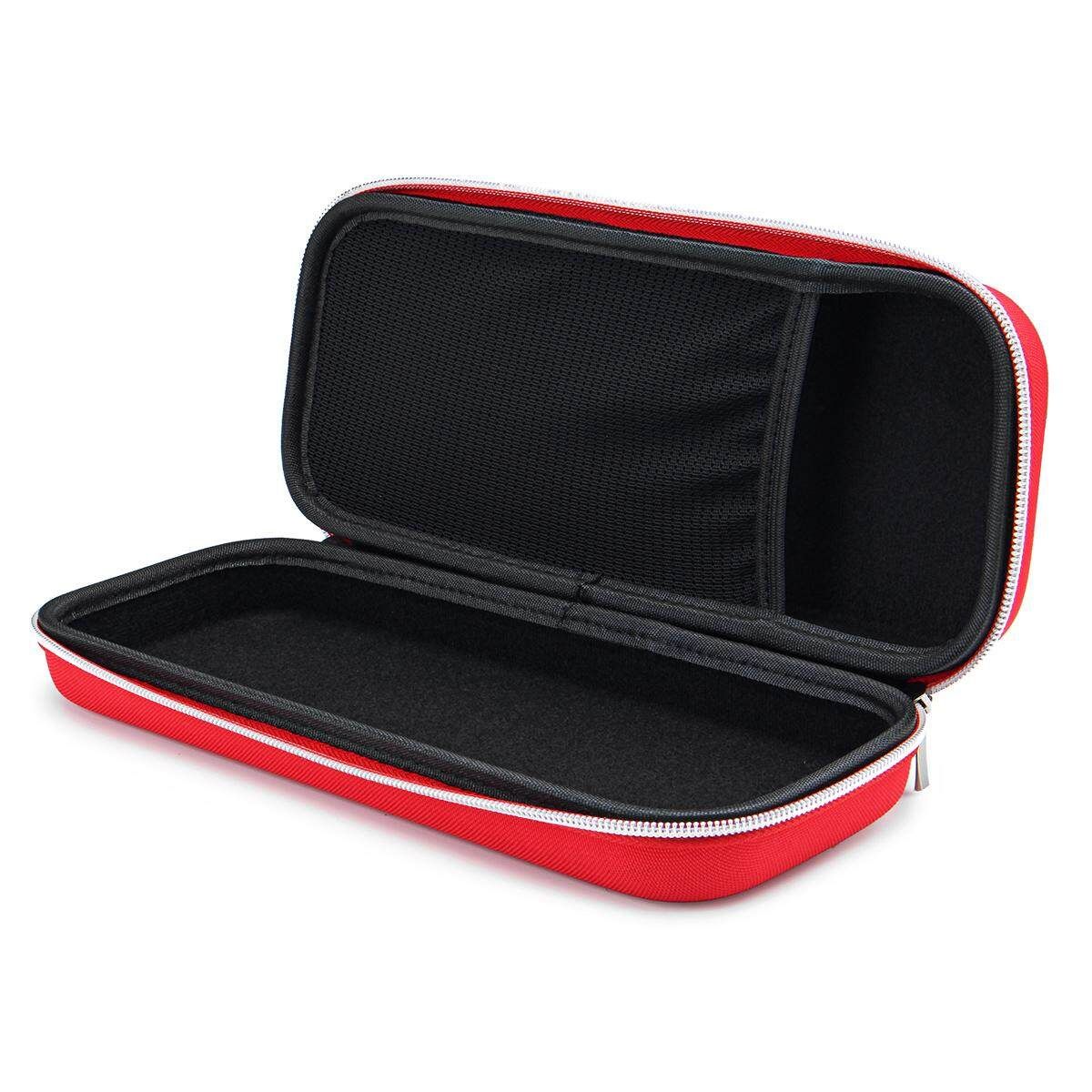 Portable Hard Zipper Stethoscope Carrying Bag Case Storage Box Shockproof Gules