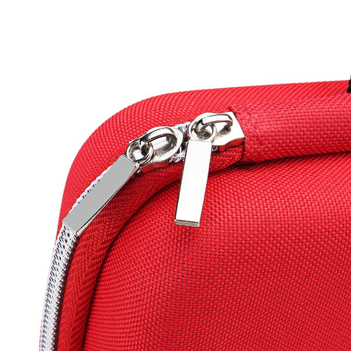 Portable Hard Zipper Stethoscope Carrying Bag Case Storage Box Shockproof Gules