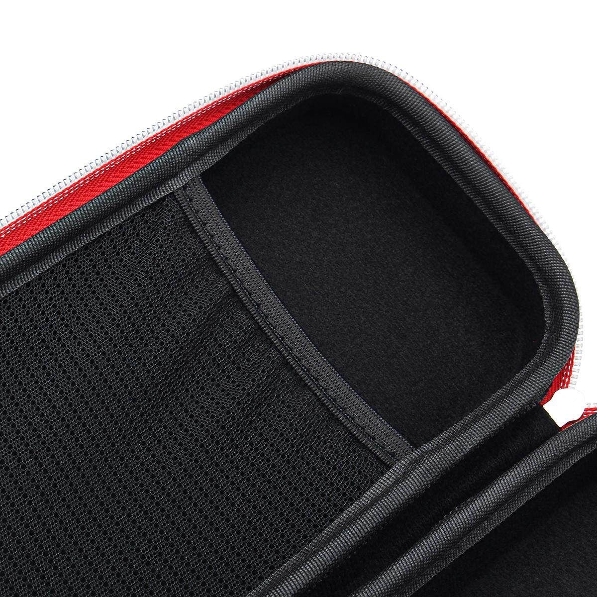 Portable Hard Zipper Stethoscope Carrying Bag Case Storage Box Shockproof Gules