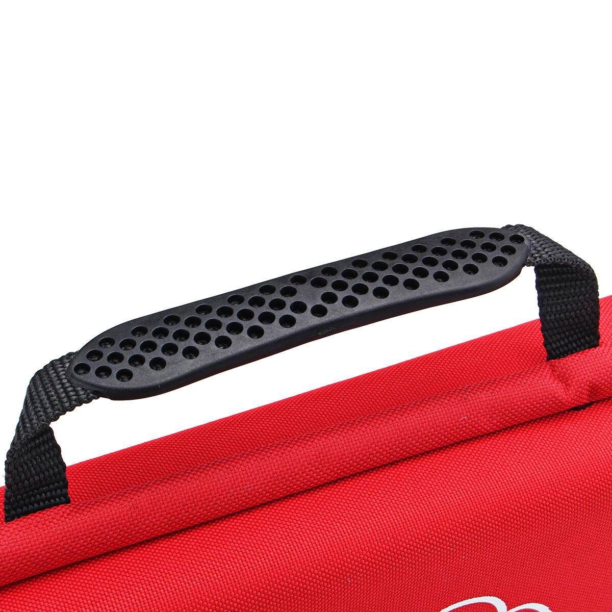 Portable Hard Zipper Stethoscope Carrying Bag Case Storage Box Shockproof Gules