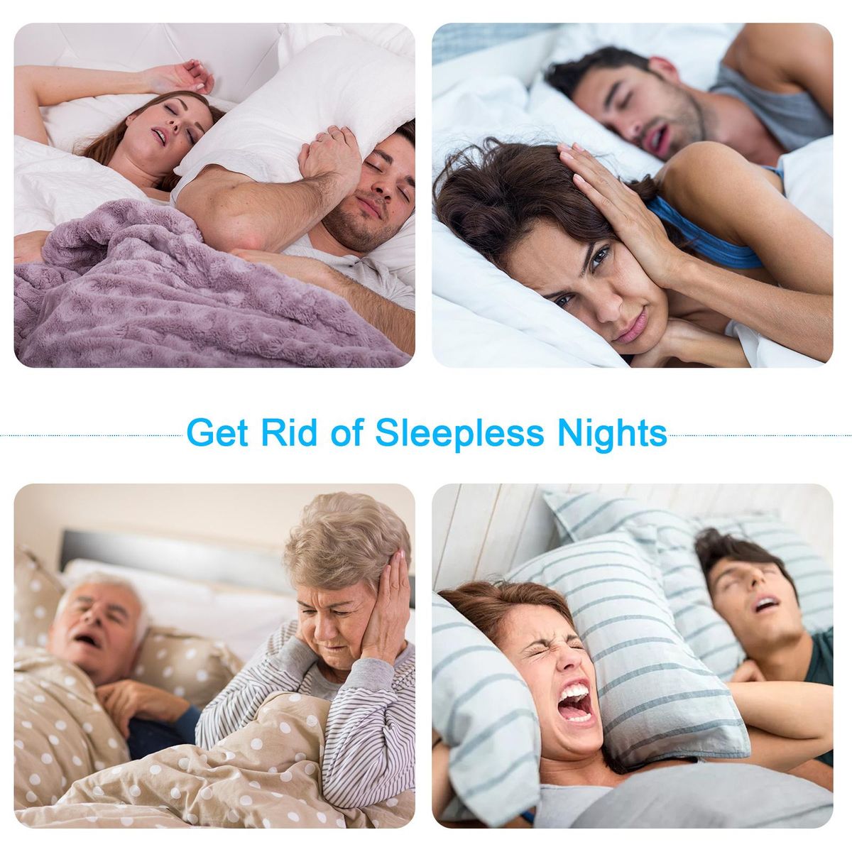 Anti Snoring Devices Magnetic Anti Snoring Clips for Nose Silicone Anti Snore Clip Set for Better Deep Sleep