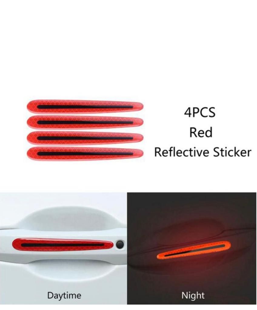 4pcs Anti-scratch Reflector Door Handle Sticker