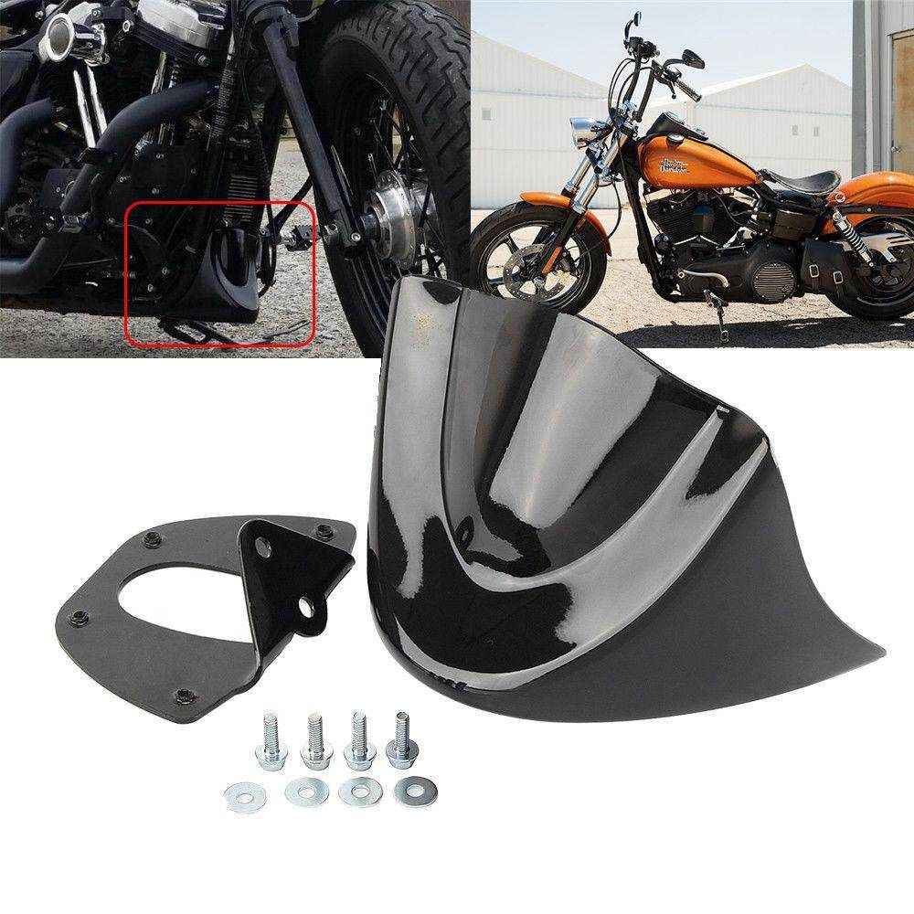 Front Chin Spoiler Air Dam Fairing Windshield Mudguard For Harley Dyna 2006-2017