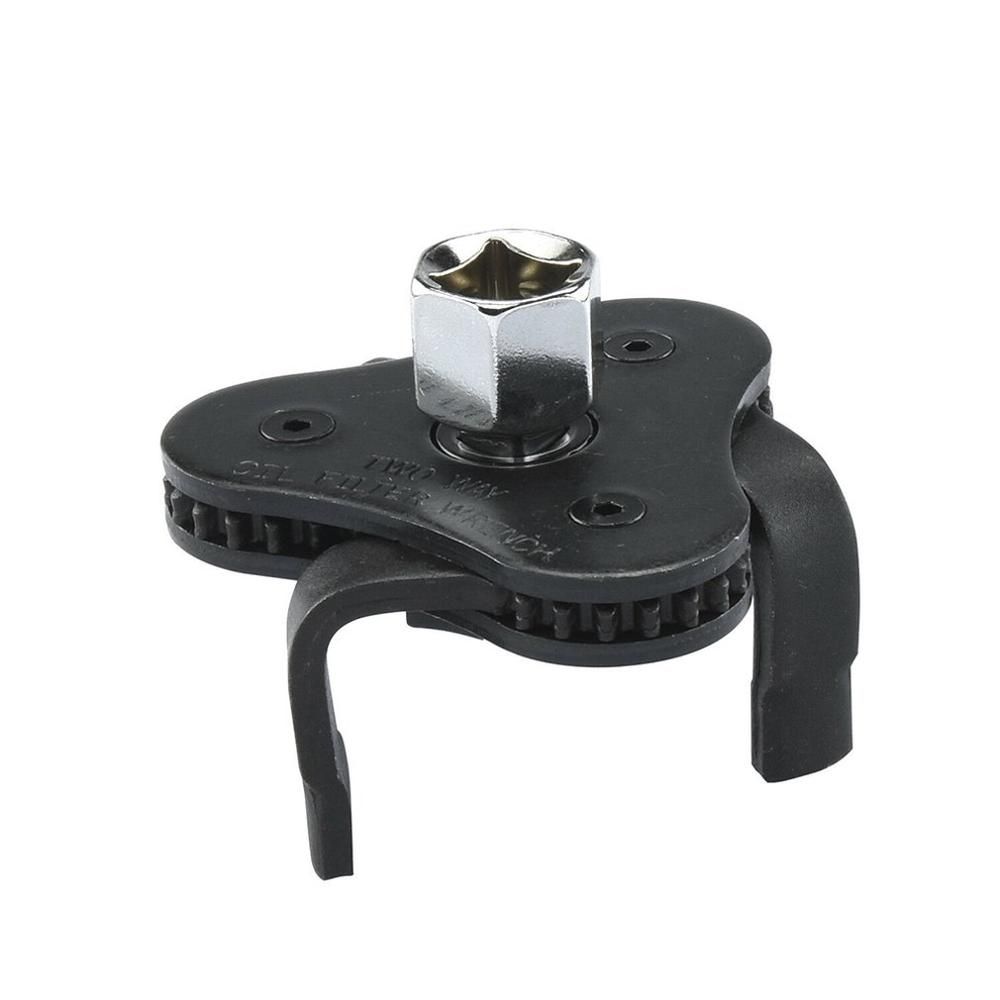 Auto Adjustable Universal Oil Filter Wrench With 3 Jaws For