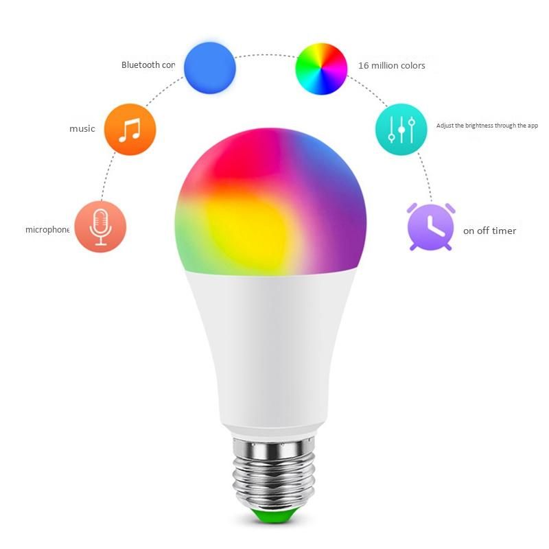 E27 Smart Control Lamp Led RGB Light Dimmable 7W RGBW Led Lamp Colorful Changing Bulb Led Lampada RGBW White Decor Home