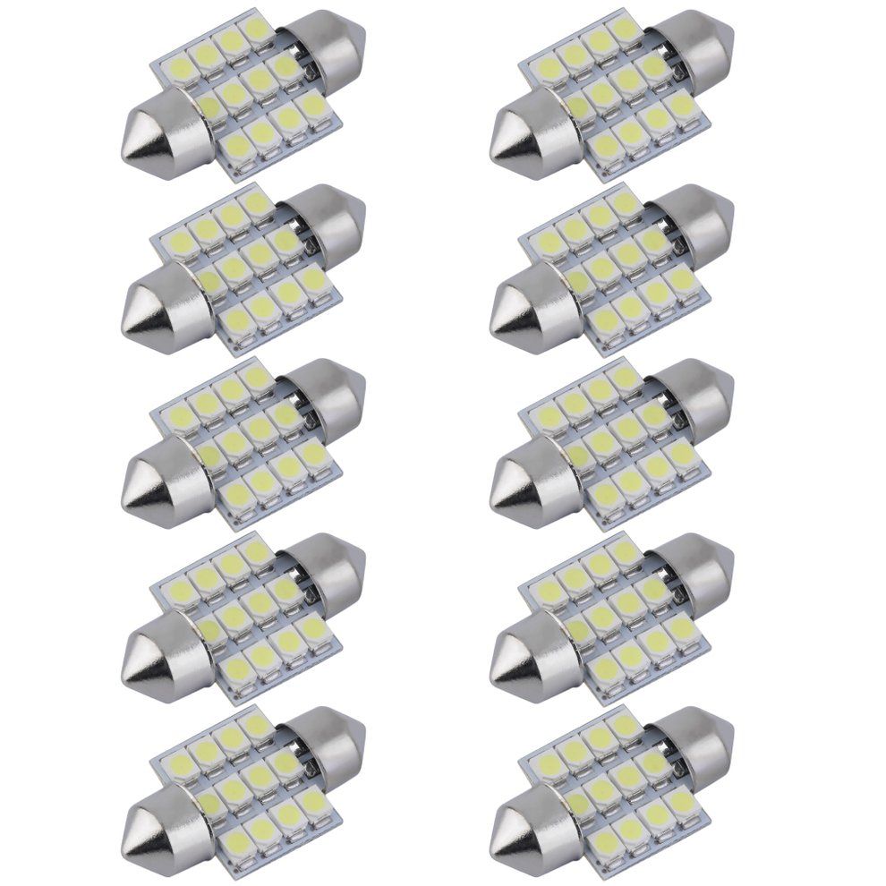 Bright 12SMD 3528 Car Auto Map Dome Interior Lights Bulb 31mm Festoon Lamp White