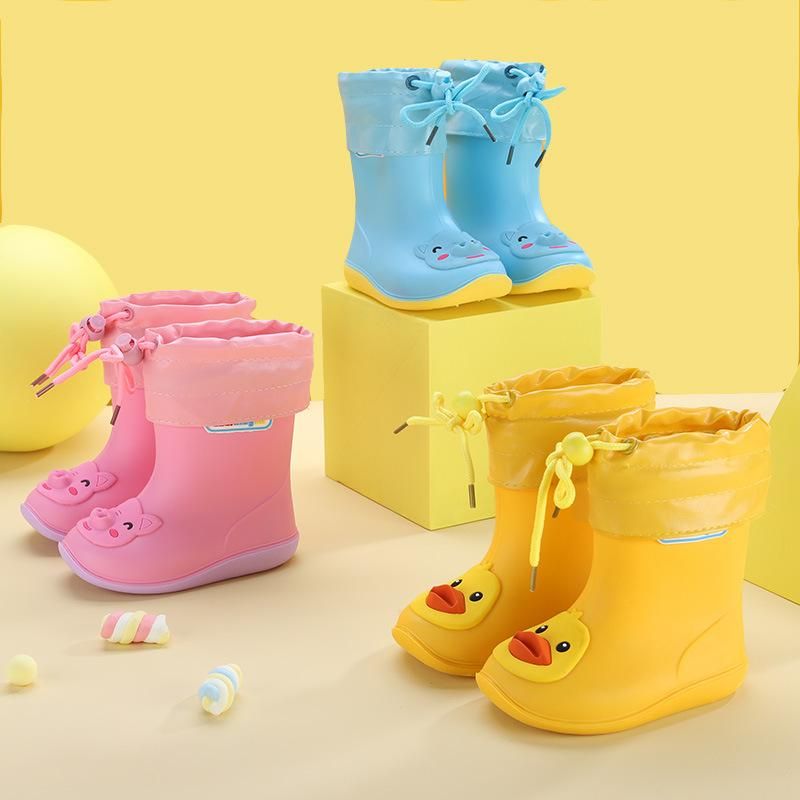 Children's rubber rain boots children's anti-skid rain boots